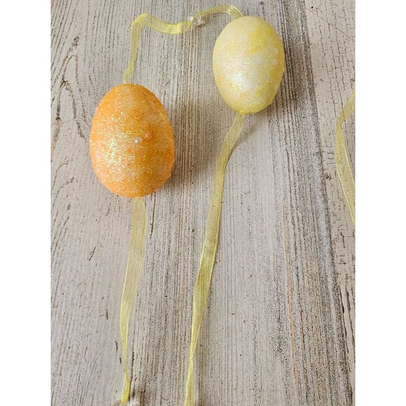 Easter beaded garland spring decor egg glitter sparkle unique tree - Picture 5 of 9